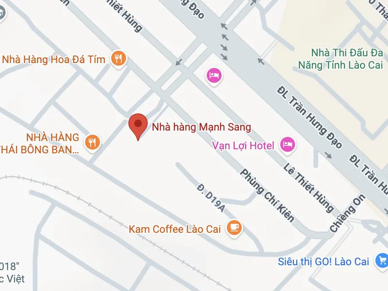 Bản đồ Nhà hàng Mạnh Sang